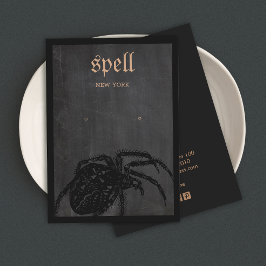 Halloween Theme Spider Earring Display Card Visitekaartje