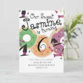 Halloween Theme Sprinkle Donut Snoep Birthday Kaart (Staand voorkant)