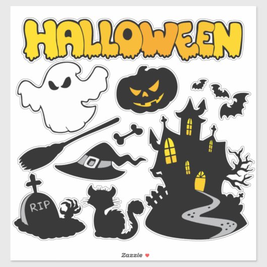 Halloween Theme Sticker (Vel)