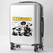 Halloween Theme Sticker (Koffer)