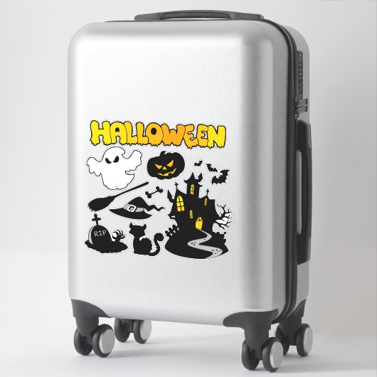 Halloween Theme Sticker (Koffer)
