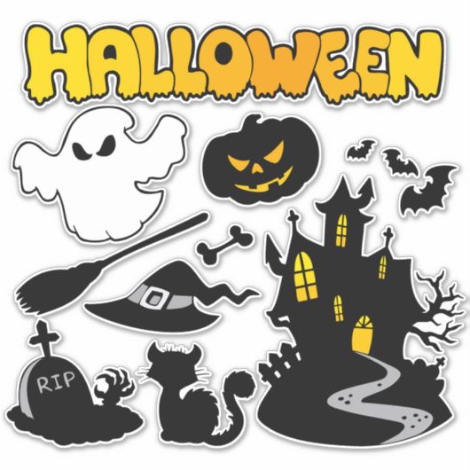 Halloween Theme Sticker (Voorkant)
