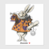  Halloween Theme White Rabbit Wonderland Sticker (Vel)