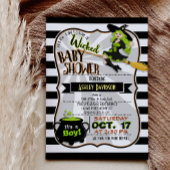 Halloween Theme Witch Baby shower Uitnodiging