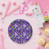 Halloween Theme Witches en Skulls Papieren Bordje (Feest)