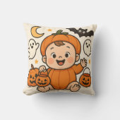 Halloween-themed baby image pillow kussen (Voorkant)