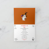 Halloween Themed Baby Shower Invite Bedankkaart (Binnen)