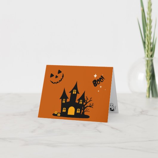 Halloween Themed Baby Shower Invite Bedankkaart (Voorkant)