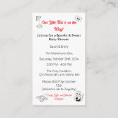 Halloween Themed Baby Shower Invite Informatiekaartje (Achterkant)