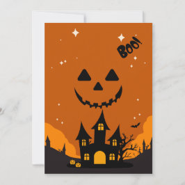 Halloween Themed Baby Shower Invite Kaart