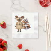 Halloween themed for Cat Lovers Party Servet (Insitu)