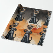 Halloween themed for Siamese Cat lovers Cadeaupapier (Uitgerold)