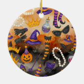 Halloween themed for Siamese Cat Lovers Keramisch Ornament (Achterkant)