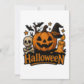 halloween themed invitations kaart (Achterkant)