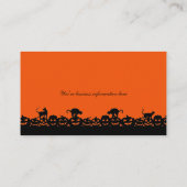Halloween themed visitekaartjes Halloween Harvest (Achterkant)