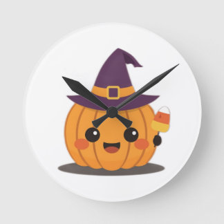 Halloween themed wall clock ronde klok