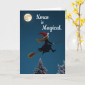 Halloween themed Xmas Card Kaart (Gele Bloem)