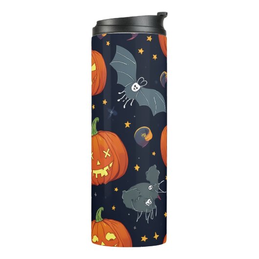Halloween Thermal Tumbler Thermosbeker (Gedraaid links)