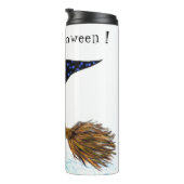Halloween Thermal Tumbler Witch Pumpkin Flying Thermosbeker (Geroteerd rechts)