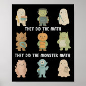 Halloween They Did The Math They Did The Monster M Poster (Voorkant)