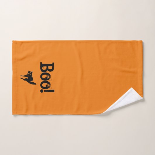 Halloween Thgeachte Boo Hand Towel Handdoek (Handdoek)