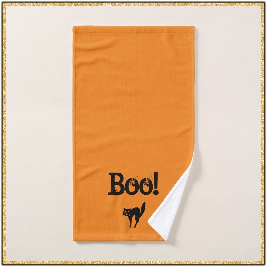 Halloween Thgeachte Boo Hand Towel Handdoek