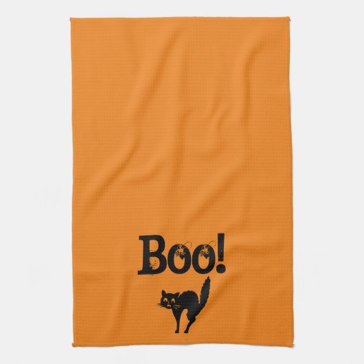 Halloween Thgeachte Boo Kitchen Towel Theedoek (Verticaal)