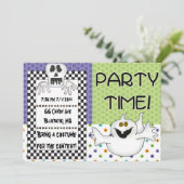 Halloween ThGeachte Invite Kaart (Staand voorkant)