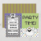 Halloween ThGeachte Invite Kaart (Voorkant / Achterkant)