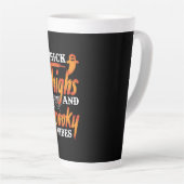 Halloween Thick Thighs en Spooky Vibes Latte Mok (Rechterhoek)