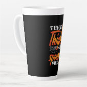 Halloween Thick Thighs en Spooky Vibes Latte Mok (Linkerhoek)