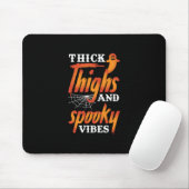 Halloween Thick Thighs en Spooky Vibes Muismat (Met muis)