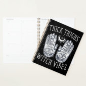 Halloween Thick Thighs Witch Vibes Planner (Display)
