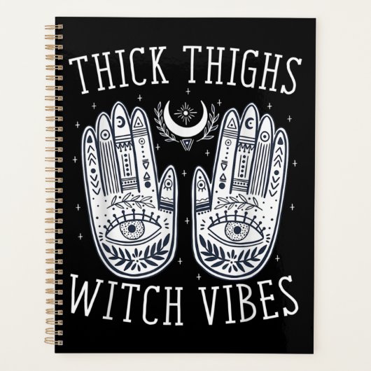 Halloween Thick Thighs Witch Vibes Planner (Voorkant)