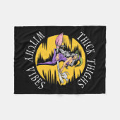 Halloween Thick Thighs Witchy Vibes Fleece Deken (Voorkant (Horizontaal))