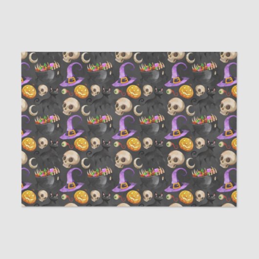 Halloween Things Pattern Tissuepapier (Voorkant)