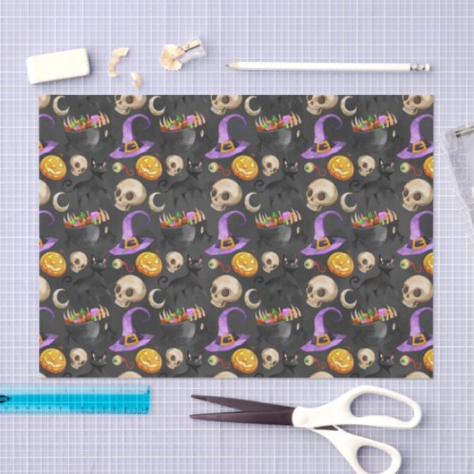 Halloween Things Pattern Tissuepapier (Craft)