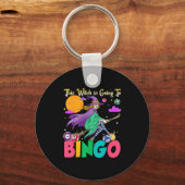 Halloween This Witch Is Going To Bingo  Sleutelhanger (Voorkant)