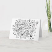 Halloween Thleed Folded Note Card Bedankkaart (Voorkant)