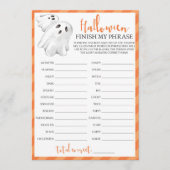 Halloween Thleed Party Game Voltooi Mijn zin (Voorkant)