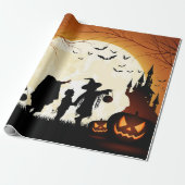 Halloween Thlete Wrapping paper Cadeaupapier (Uitgerold)
