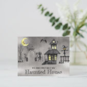 Halloween Thleving Annoucement Briefkaart (Staand voorkant)