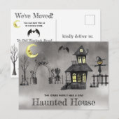 Halloween Thleving Annoucement Briefkaart (Voorkant / Achterkant)