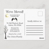 Halloween Thleving Annoucement Briefkaart (Achterkant)