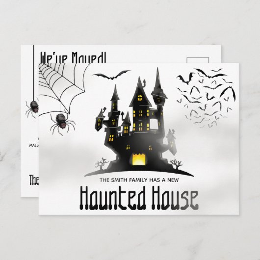 Halloween Thleving Annoucement Briefkaart (Voorkant / Achterkant)