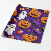 Halloween ThMED Cadeaupapier (Uitgerold)