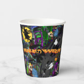 Halloween ThMED Papieren Bekers (Achterkant)