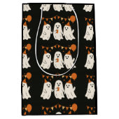 Halloween Three Cute Cheerful Ghosts  Medium Cadeauzakje (Voorkant)