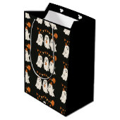 Halloween Three Cute Cheerful Ghosts  Medium Cadeauzakje (Achterkant Gekanteld)