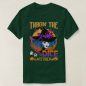 Halloween Throw the Dice Witches Bunco Halloween B T-shirt (Design voorkant)